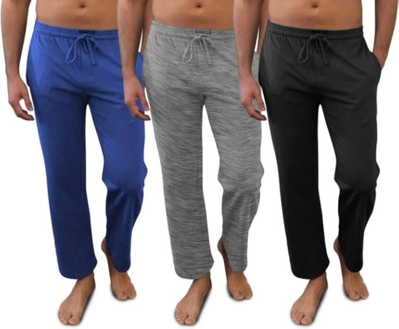 Andrew Scott Men's Lounge Pants | Multi Packs & Colors | Soft & Light Cotton Drawstring Yoga Lounge & Sleep PJ Pants - Image 1